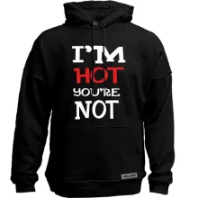 Худи без начеса I`m hot you are not